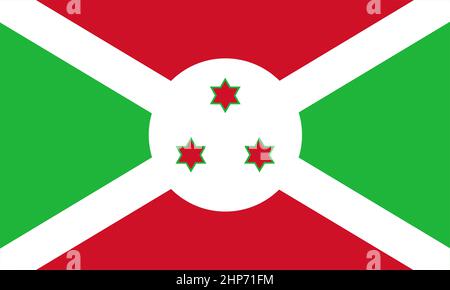 Abstract Flag of Burundi Stock Vector