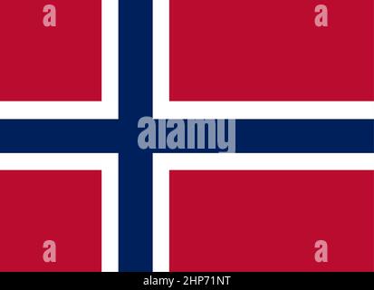 Abstract Flag of Norway Stock Vector