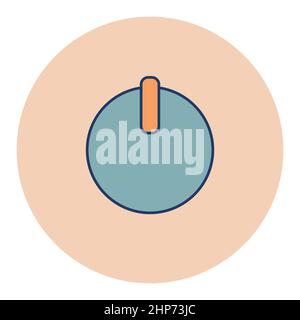 Power button vector flat icon Stock Vector
