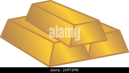 gold bars icon vector illustration design template Stock Vector