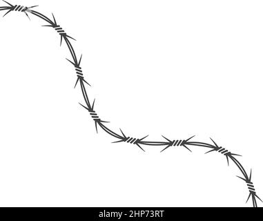 barbed wire vector illustration design Stock Vector