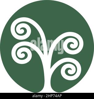 unique tree roots vector icon illustration design Stock Vector