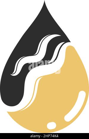 hair nutrition oil drop icon vector illustration design Stock Vector