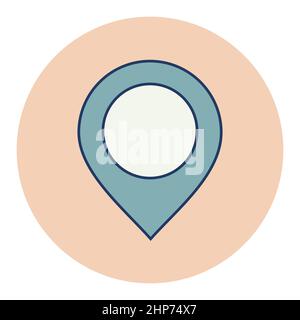 Pin map icon. Map pointer. Map markers Stock Vector