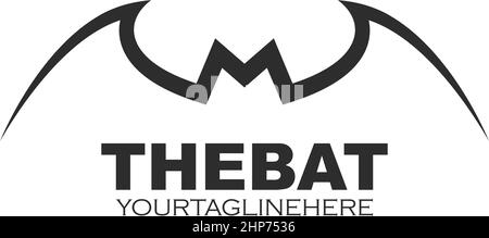 bat ilustration vector icon design Stock Vector