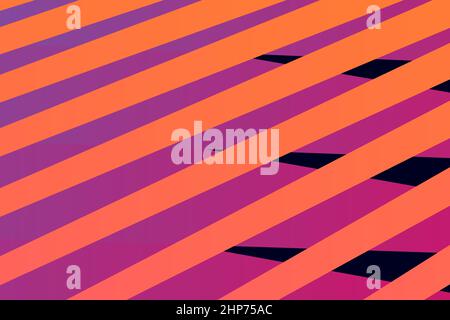 Minimal cover graphic, copy space design. Neon pink yellow retro gradient color. Abstract texture geometric line pattern. Striped fluid trendy background. Artistic simple modern template vector banner Stock Vector