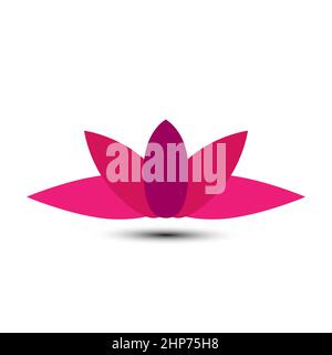 Abstract lotus logo design Stock Vector