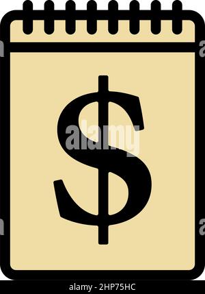 Dollar Calendar Icon Stock Vector