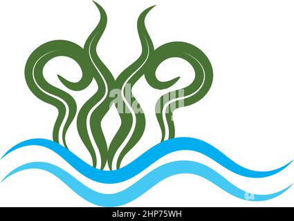 seaweed icon vector illustration design template Stock Vector