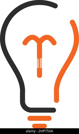 bulb idea,creative, concept illustration Stock Vector