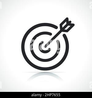 target or goal line icon Stock Vector