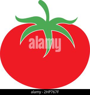 Tomato icon logo design vector illustration Stock Vector