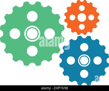 Gear  Template vector icon illustration Stock Vector