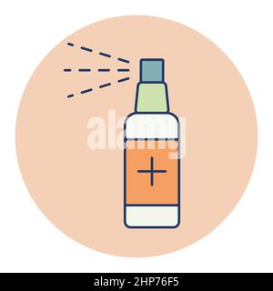 Anti-bacterial sanitizer spray, hand sanitizer Stock Vector