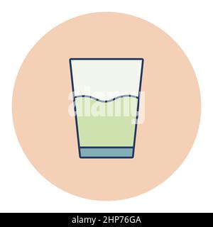 Glass of water vector icon. Kitchen appliance Stock Vector