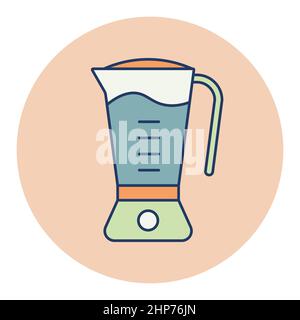 Electric blender vector icon. Kitchen appliance Stock Vector