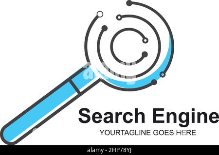 search engine icon vector illustration design template Stock Vector