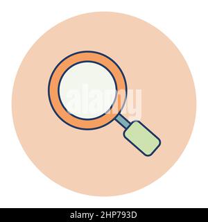 Search magnifier vector flat icon Stock Vector