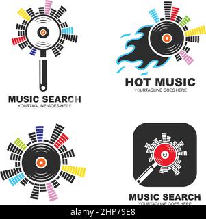 music app icon vector illustration design Stock Vector