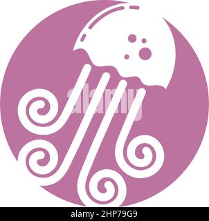 jelly fish icon vector illustration design Stock Vector