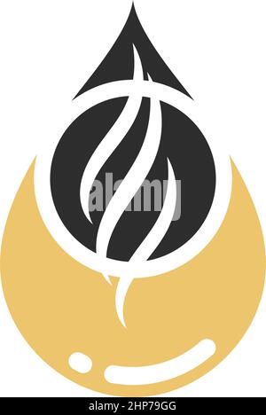 hair nutrition oil drop icon vector illustration design Stock Vector