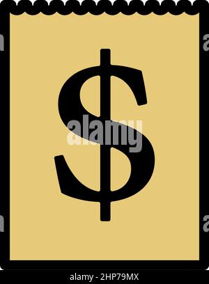 Dollar Calendar Icon Stock Vector