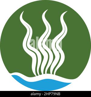 seaweed icon vector illustration design template Stock Vector