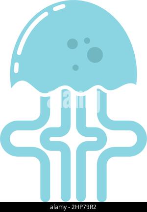 jelly fish icon vector illustration design Stock Vector