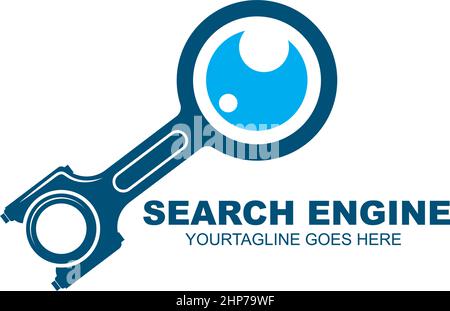 search engine icon vector illustration design template Stock Vector