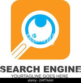 search engine icon vector illustration design template Stock Vector