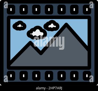 Film Frame Icon Stock Vector