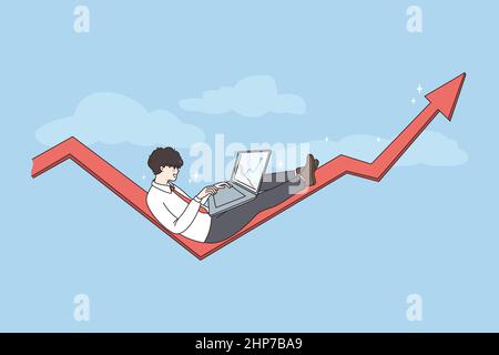 Business success and development concept. Stock Vector