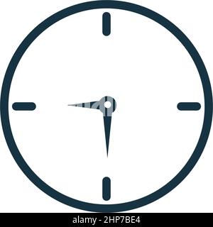 Clock time icon logo design template Stock Vector