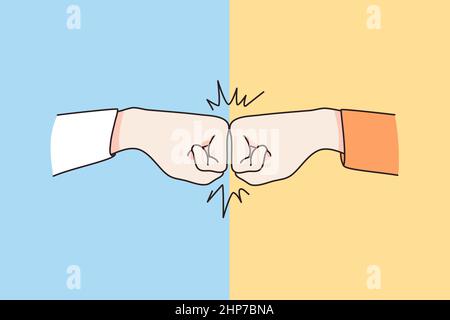 Friendship and mutual support concept Stock Vector