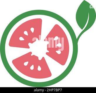 Tomato icon logo design vector illustration Stock Vector
