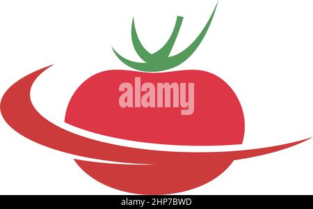 Tomato icon logo design vector illustration Stock Vector