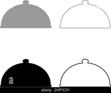 https://l450v.alamy.com/450v/2hp7cxy/cloche-serving-dish-restaurant-cover-dome-plate-covers-to-keep-food-warm-convex-lid-exquisite-presentation-gourmet-meal-catering-concept-set-icon-grey-black-color-vector-illustration-image-flat-style-solid-fill-outline-contour-line-thin-2hp7cxy.jpg