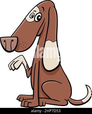 cartoon cute spotted dog comic animal character Stock Vector