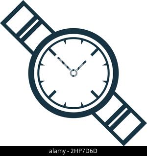 Clock time icon logo design template Stock Vector