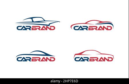 Car Brand Outline Logo Sign Stock Vector