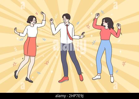 Corporate party and celebration concept. Stock Vector