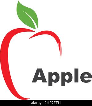 Apple  icon vector illustration design Stock Vector