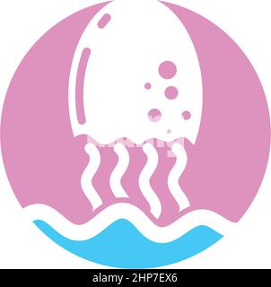 jelly fish icon vector illustration design Stock Vector