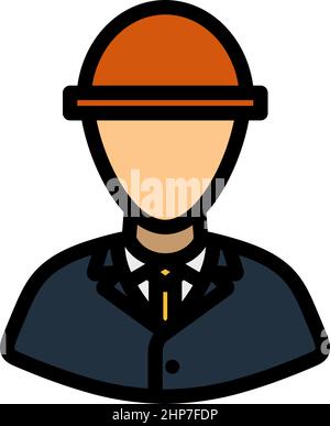 Electric Engineer Icon Stock Vector