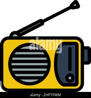 Radio Icon Stock Vector