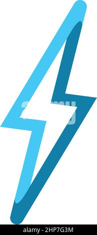 flash thunder bolt illustration vector design Stock Vector