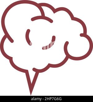 Brain Logo vector icon Template Stock Vector