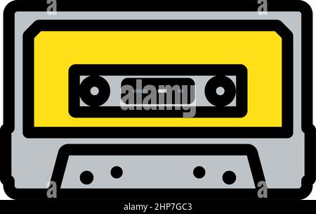 Audio Cassette Icon Stock Vector