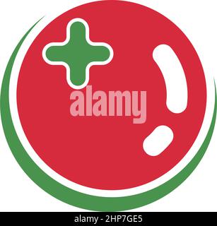 Tomato icon logo design vector illustration Stock Vector