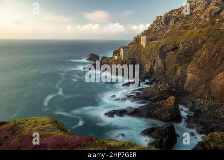 The Crowns Engine House Botallack Mine Cornwall Stock Photo